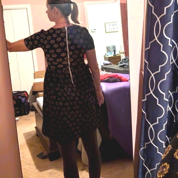 LuLaRoe Amelia XXS black with yellow flowers - Picture 10 of 10